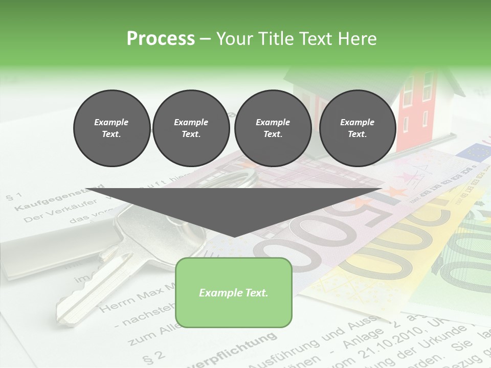 Verkaufen Hauskauf Notar PowerPoint Template