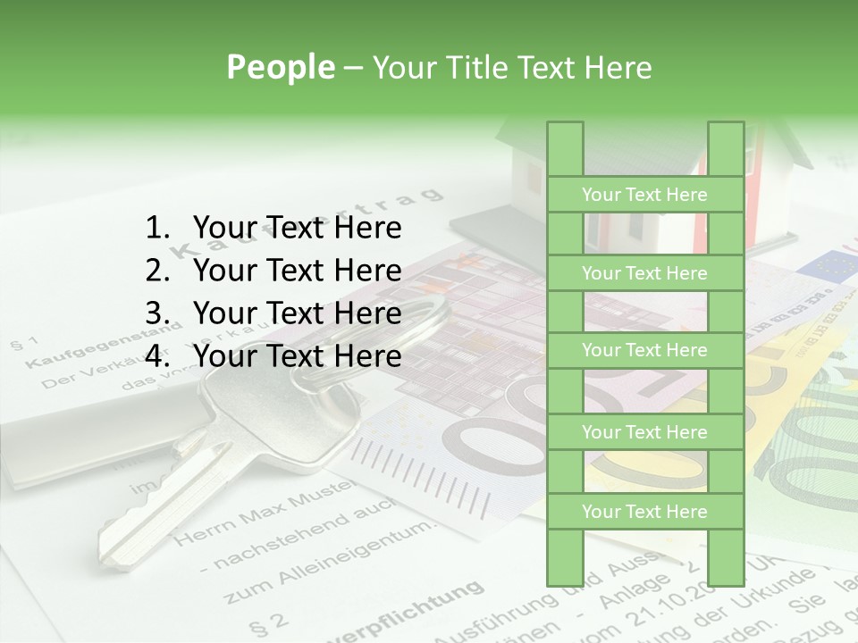 Verkaufen Hauskauf Notar PowerPoint Template