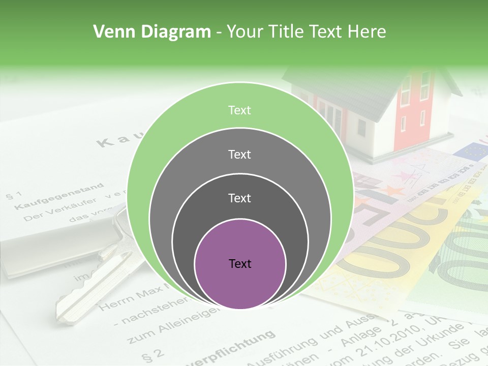 Verkaufen Hauskauf Notar PowerPoint Template