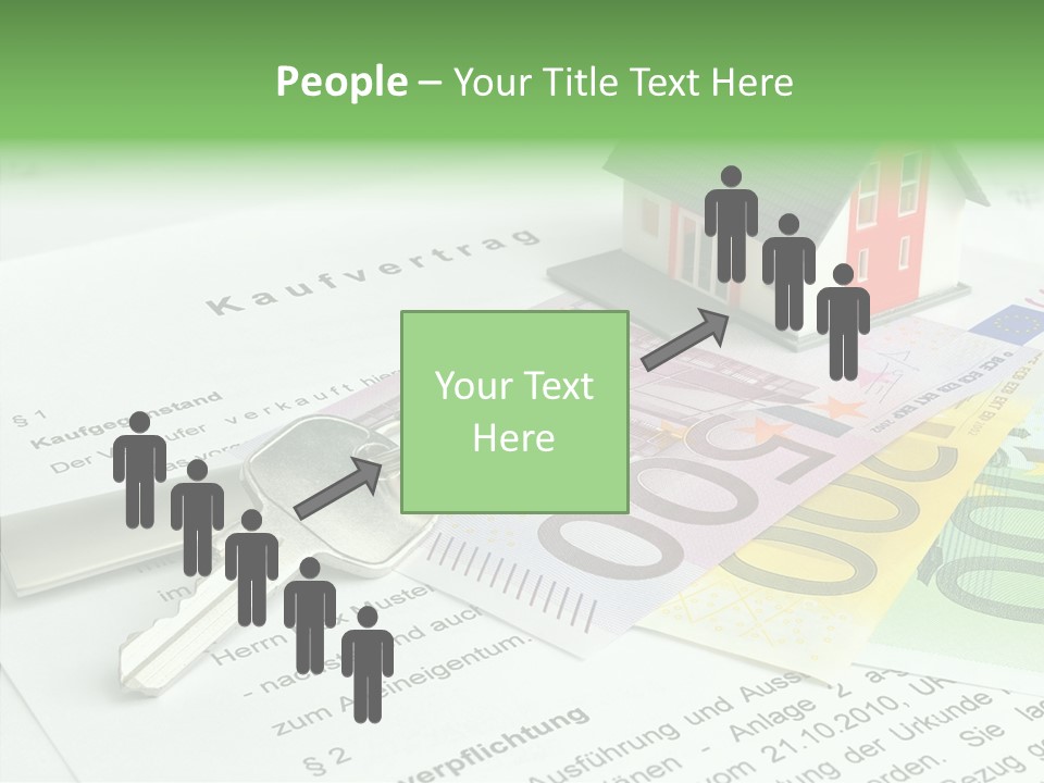 Verkaufen Hauskauf Notar PowerPoint Template