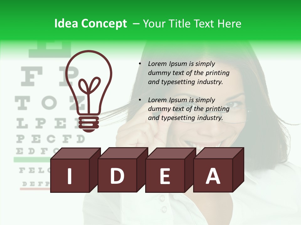 Eye Chinese Asian PowerPoint Template