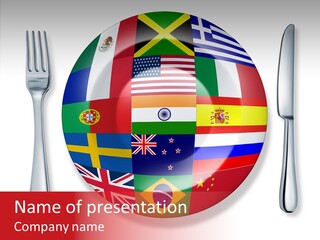 Gastronomic Tourism British PowerPoint Template