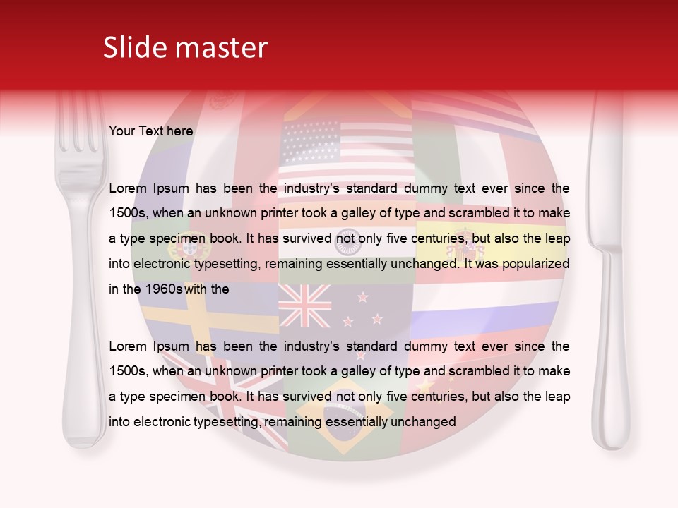 Gastronomic Tourism British PowerPoint Template