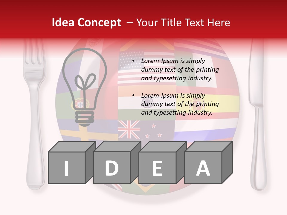 Gastronomic Tourism British PowerPoint Template