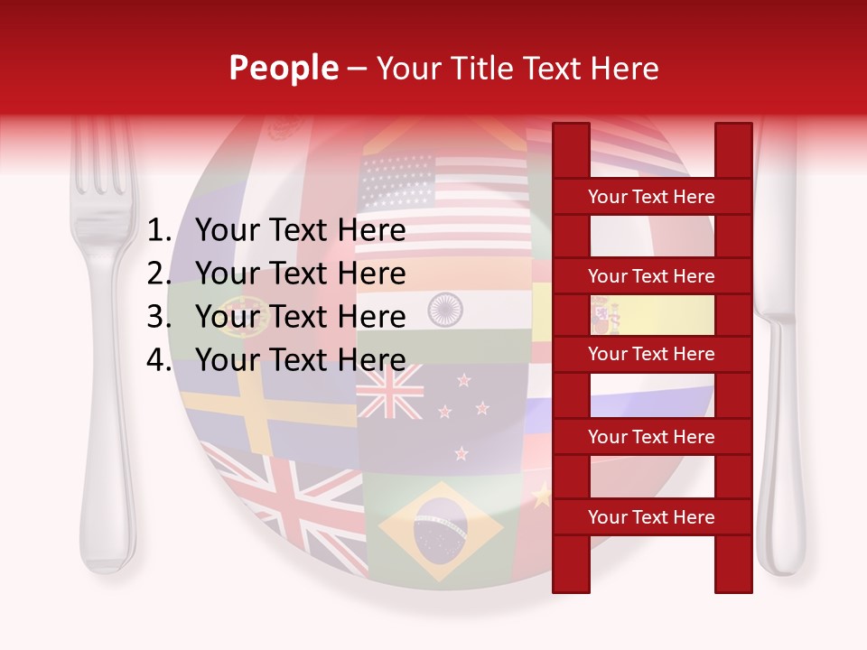 Gastronomic Tourism British PowerPoint Template