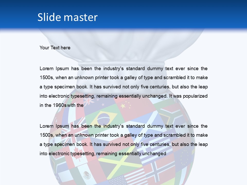 French Flavor Uniform PowerPoint Template