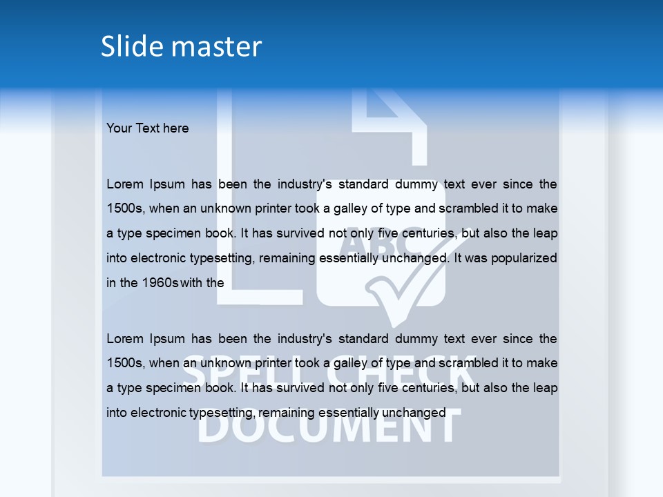 Business Mark Check PowerPoint Template