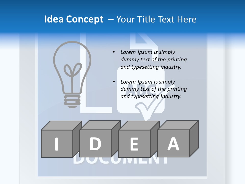 Business Mark Check PowerPoint Template