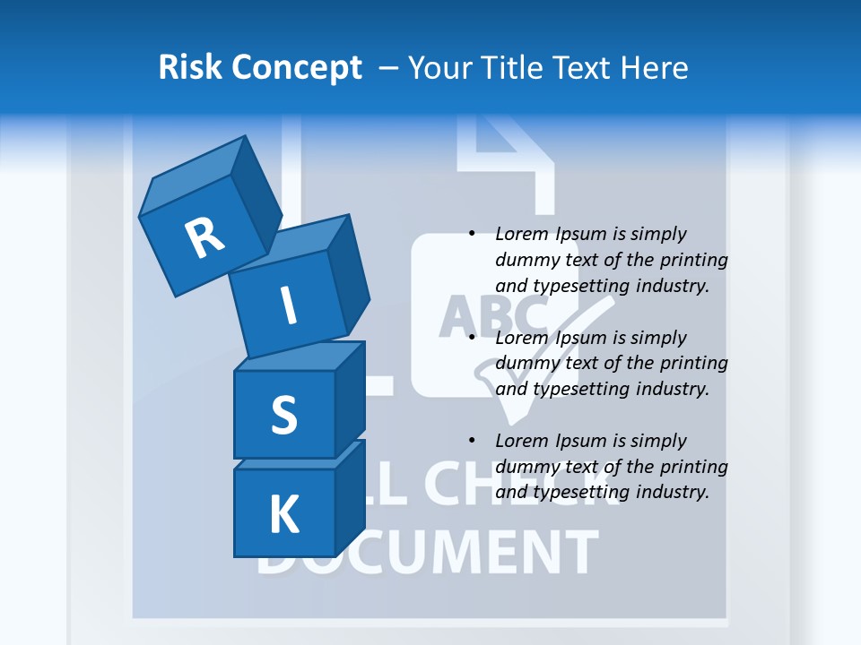 Business Mark Check PowerPoint Template