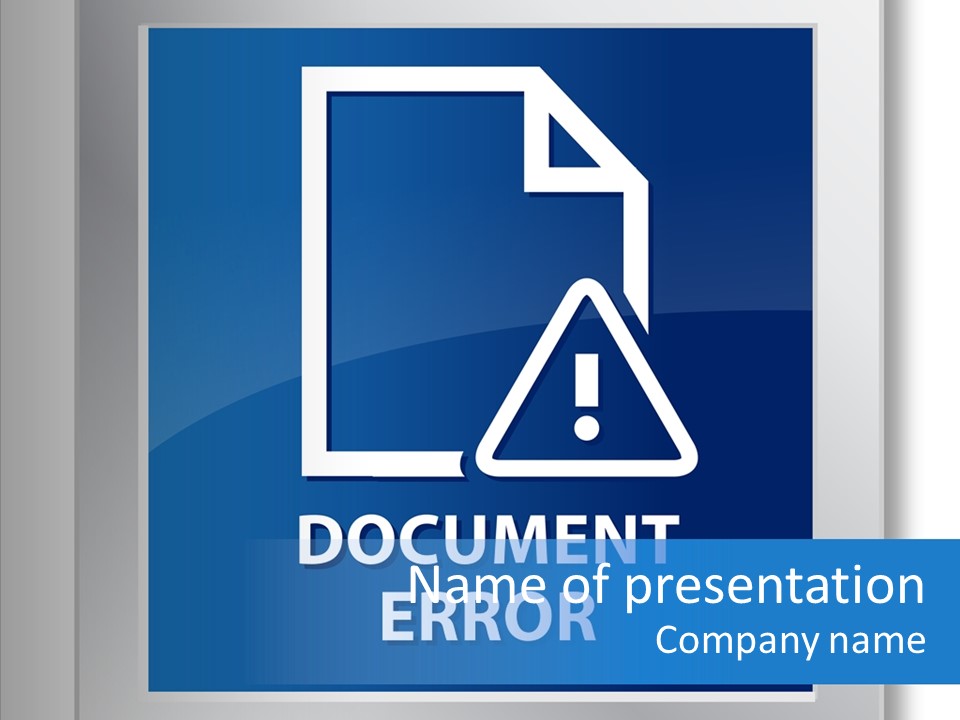 Error Development Process PowerPoint Template