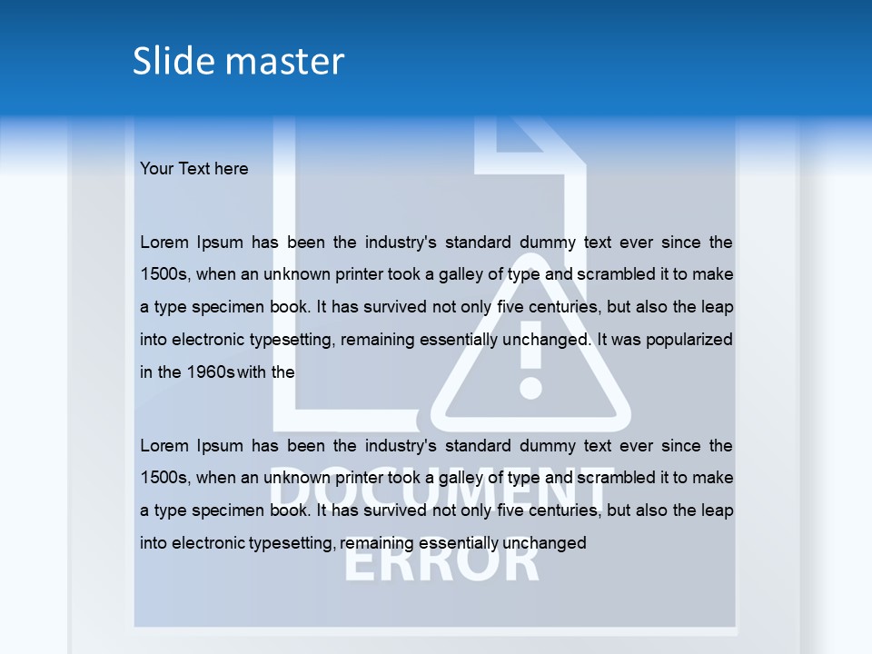 Error Development Process PowerPoint Template