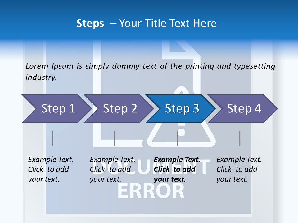 Error Development Process PowerPoint Template