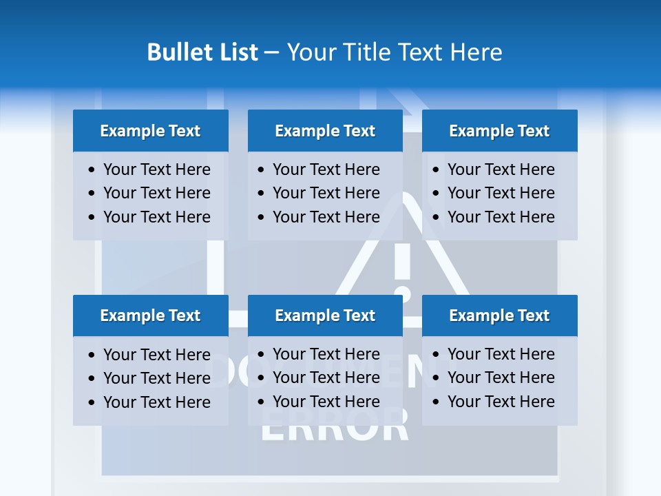 Error Development Process PowerPoint Template