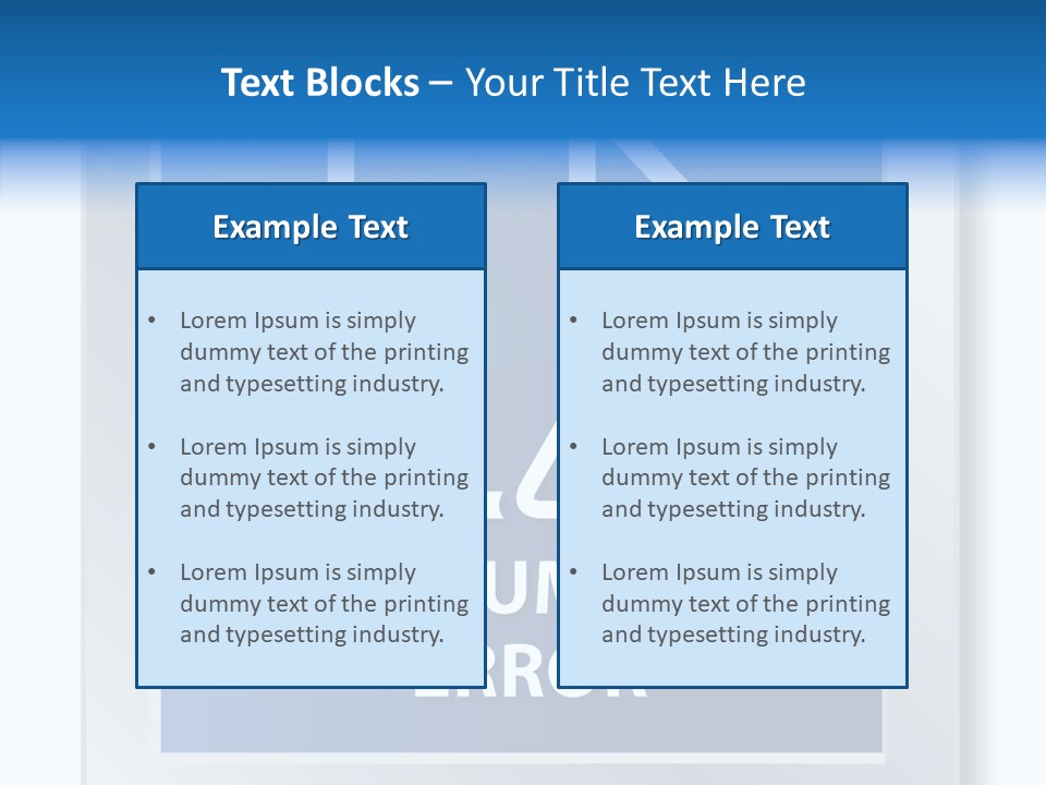 Error Development Process PowerPoint Template