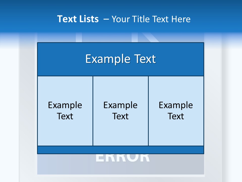 Error Development Process PowerPoint Template