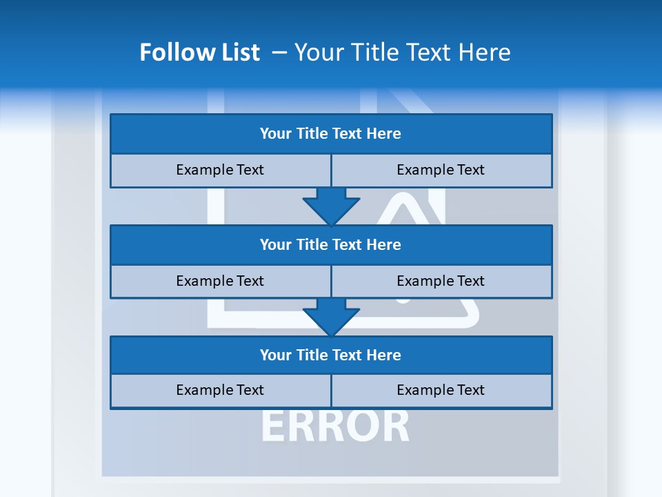 Error Development Process PowerPoint Template
