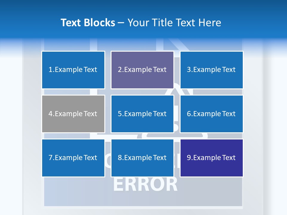 Error Development Process PowerPoint Template