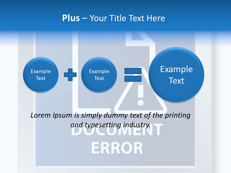 Error Development Process PowerPoint Template