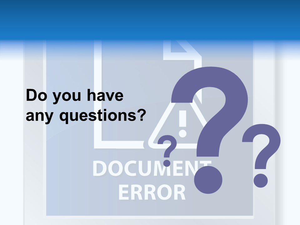 Error Development Process PowerPoint Template