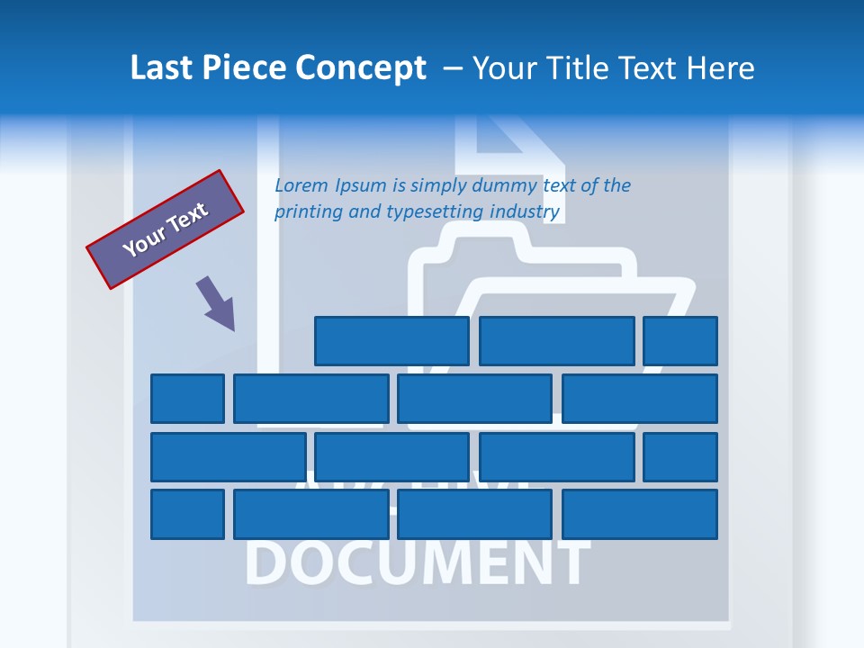Button Down Save File PowerPoint Template
