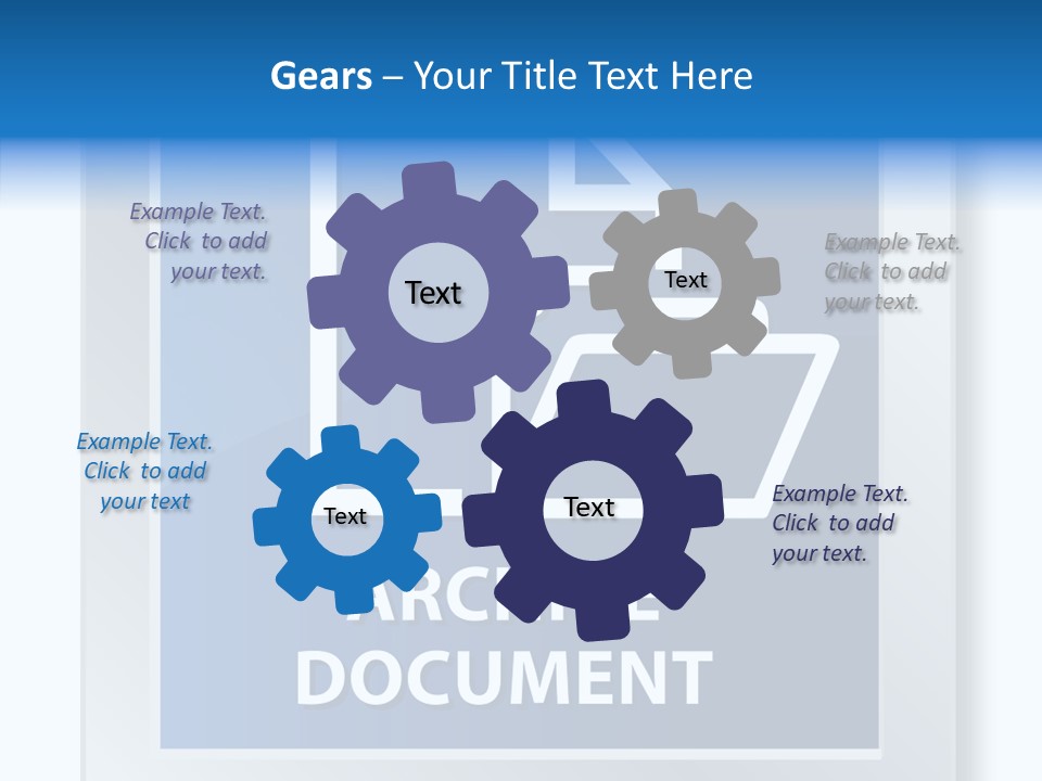 Button Down Save File PowerPoint Template
