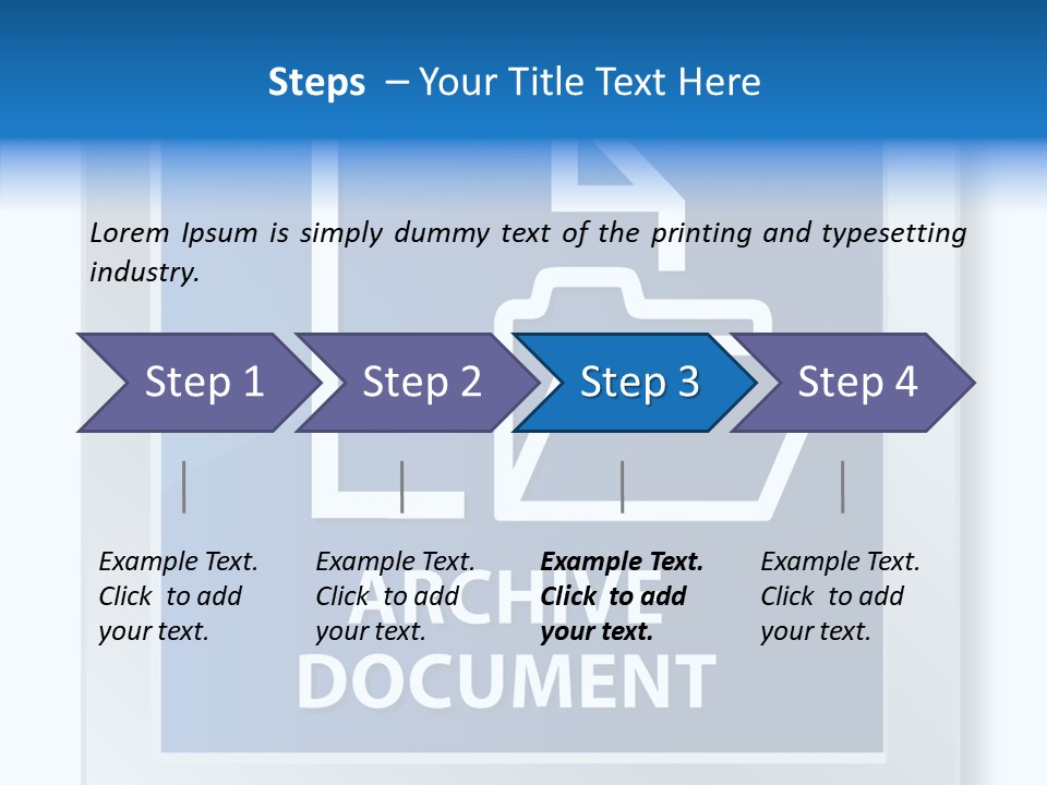 Button Down Save File PowerPoint Template