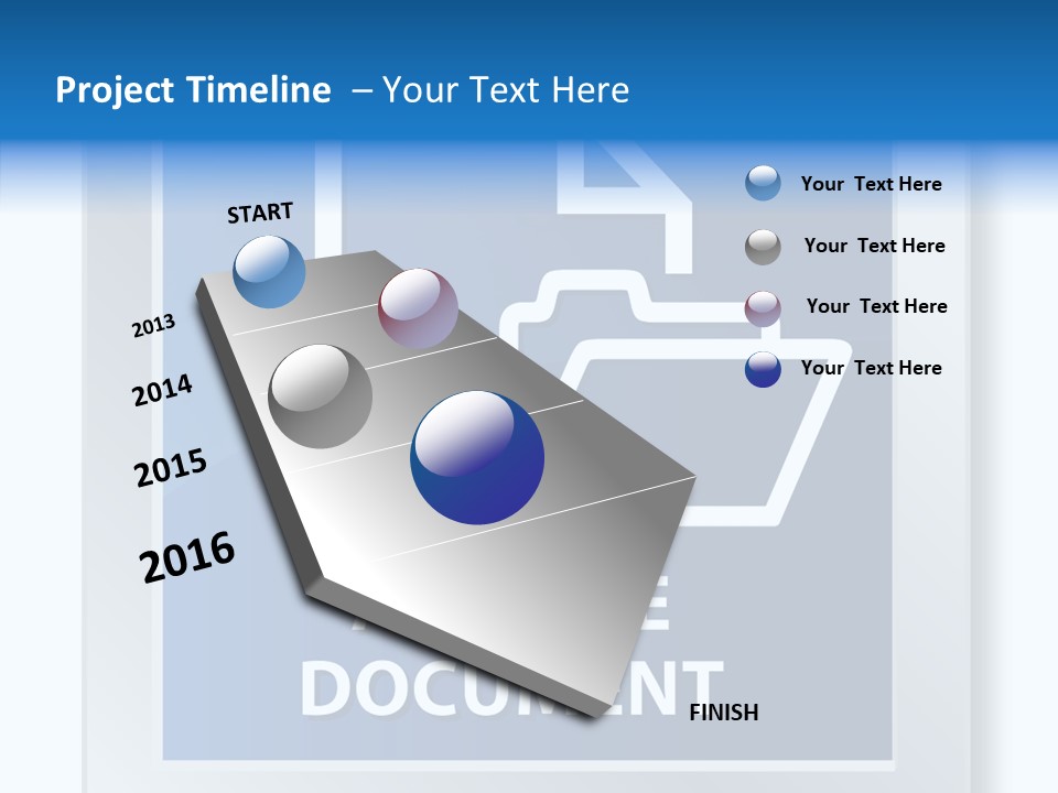 Button Down Save File PowerPoint Template