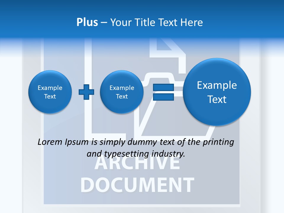 Button Down Save File PowerPoint Template