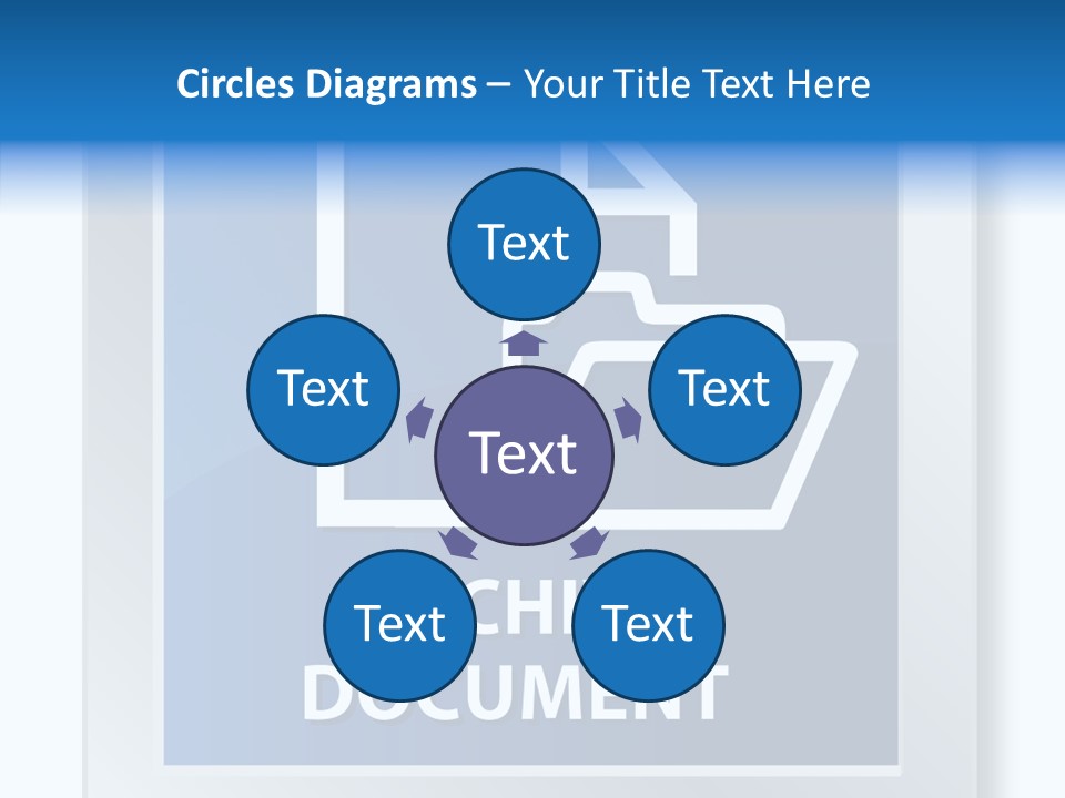 Button Down Save File PowerPoint Template