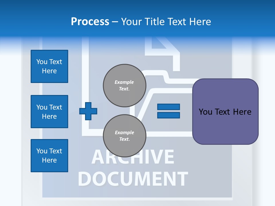 Button Down Save File PowerPoint Template