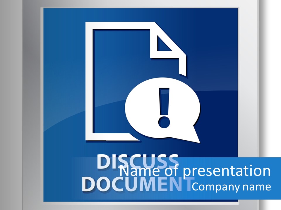 Blue Process Call Out PowerPoint Template