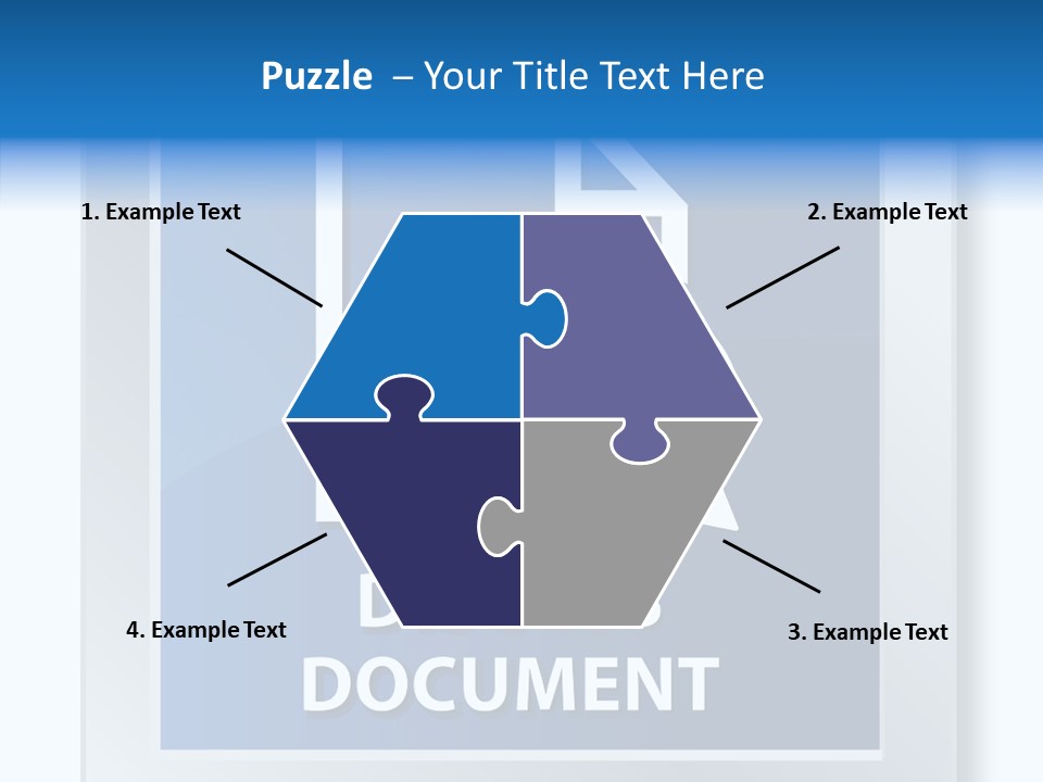 Blue Process Call Out PowerPoint Template