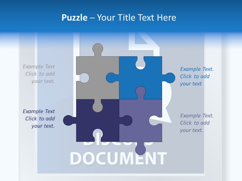Blue Process Call Out PowerPoint Template
