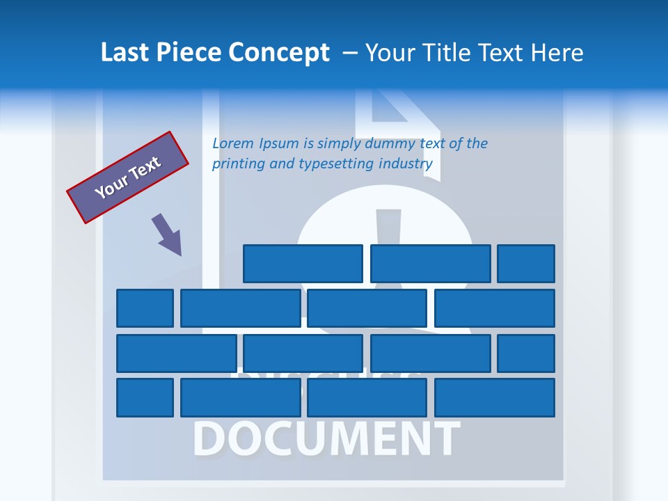 Blue Process Call Out PowerPoint Template