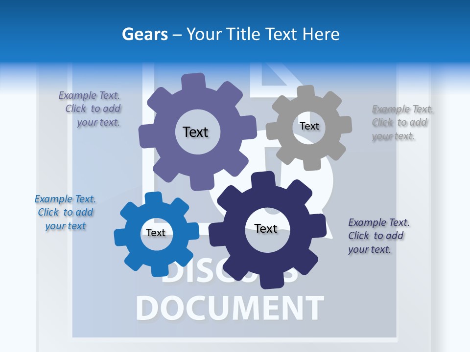 Blue Process Call Out PowerPoint Template