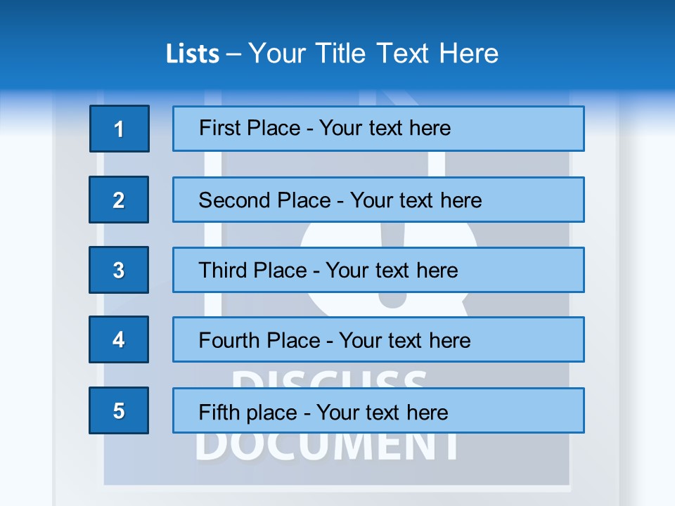 Blue Process Call Out PowerPoint Template