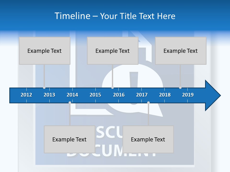 Blue Process Call Out PowerPoint Template