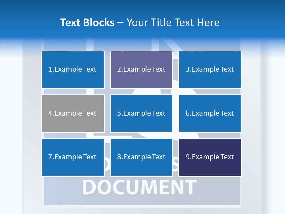 Blue Process Call Out PowerPoint Template