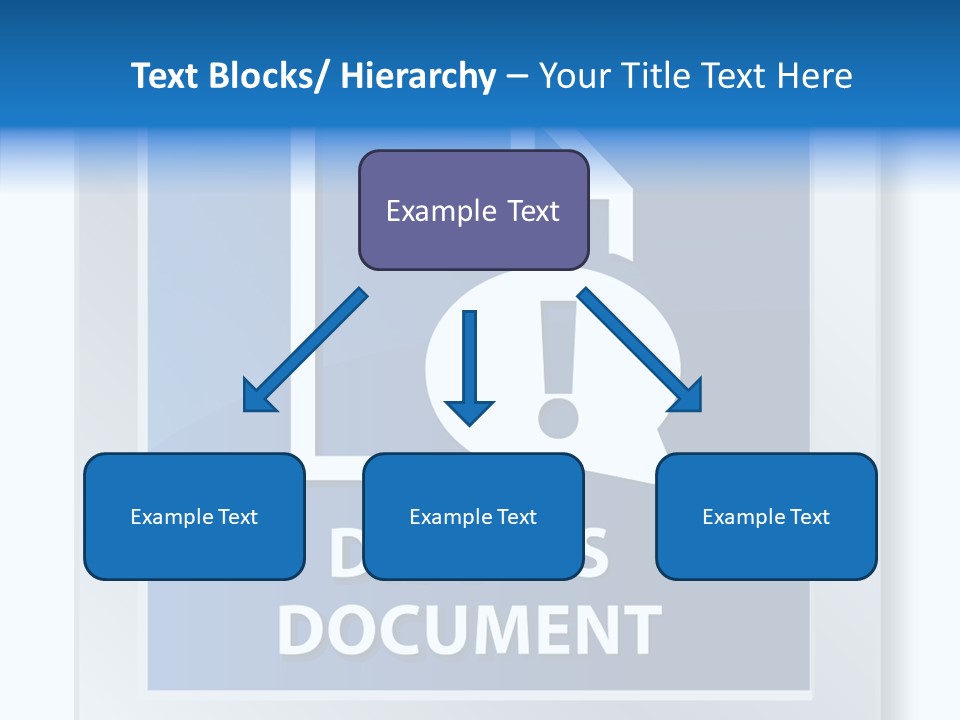 Blue Process Call Out PowerPoint Template
