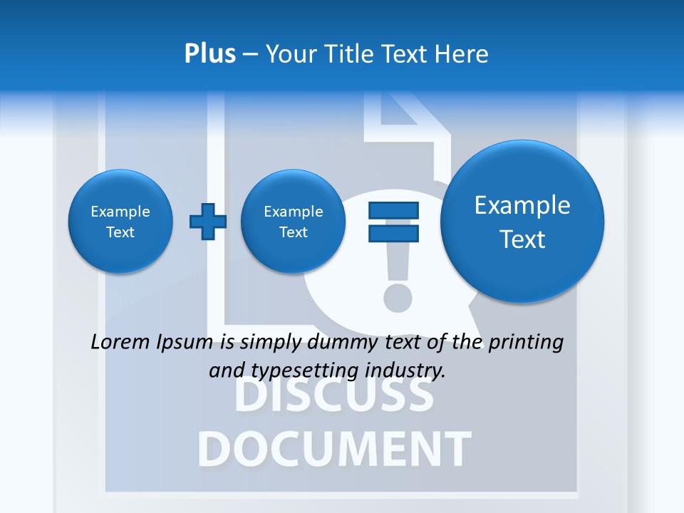 Blue Process Call Out PowerPoint Template