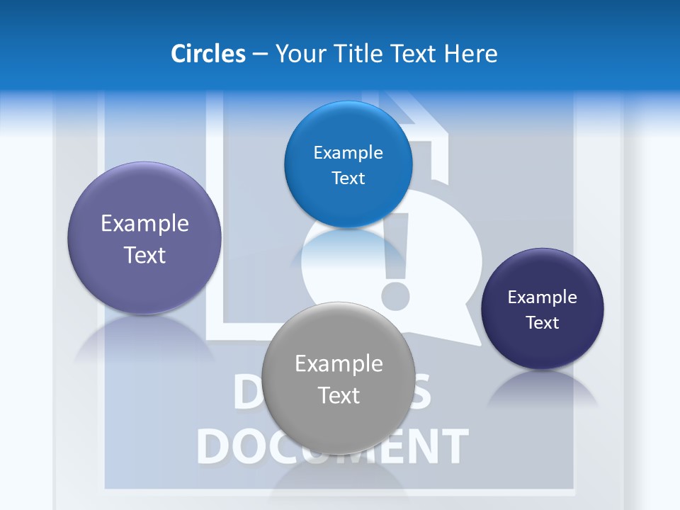 Blue Process Call Out PowerPoint Template