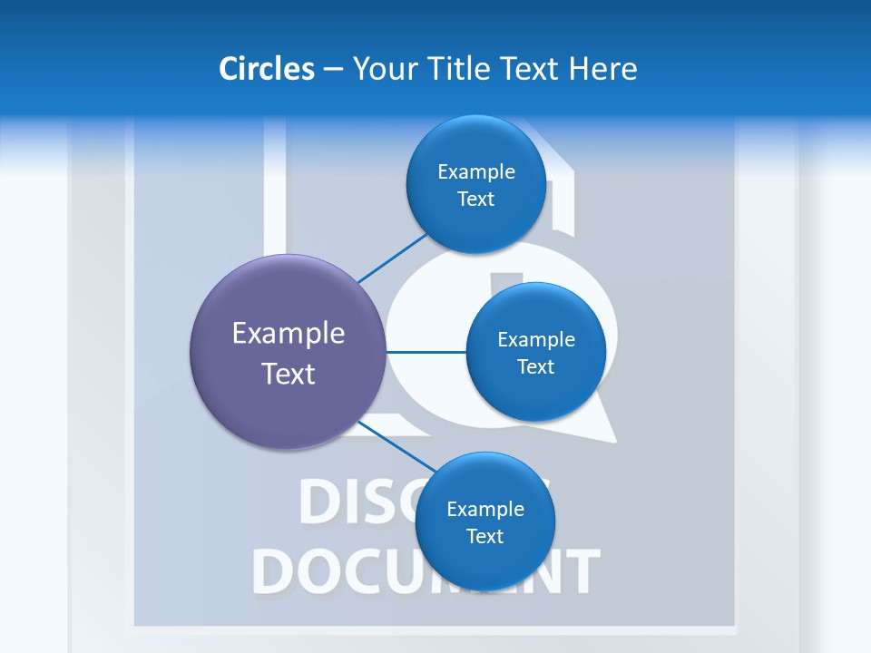 Blue Process Call Out PowerPoint Template