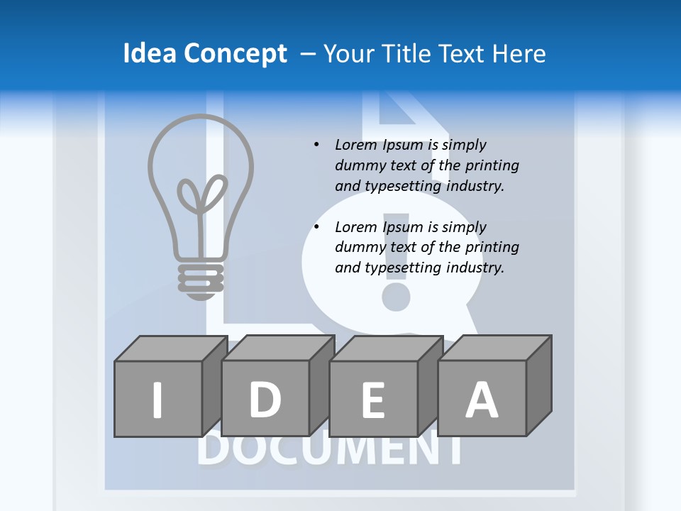 Blue Process Call Out PowerPoint Template