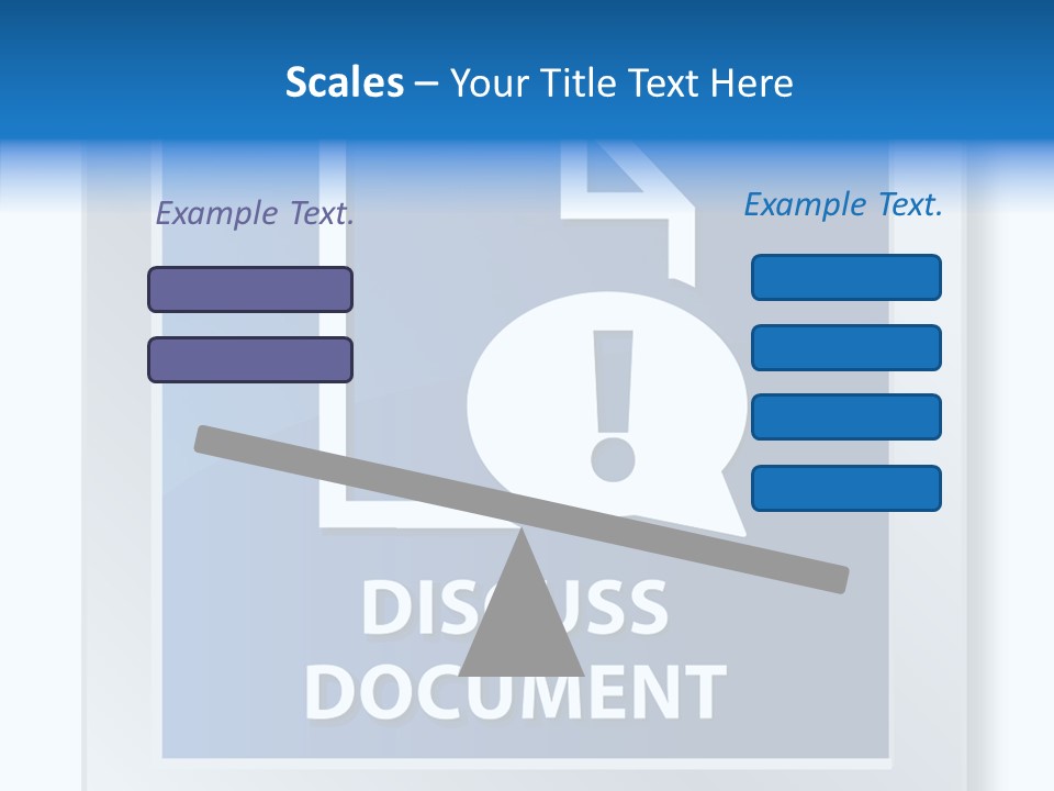 Blue Process Call Out PowerPoint Template