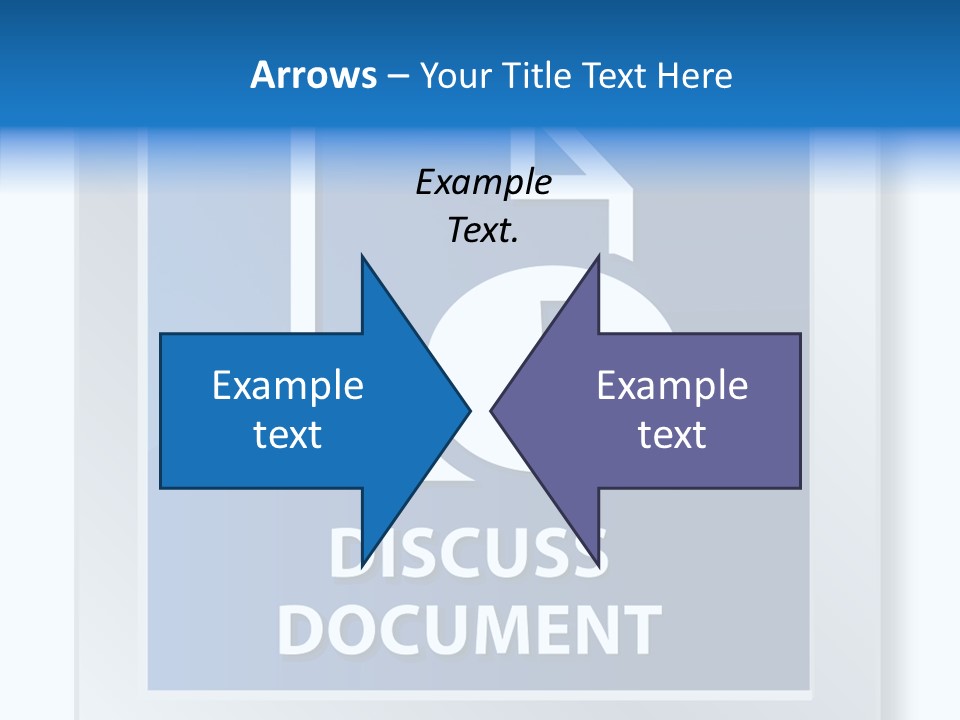 Blue Process Call Out PowerPoint Template