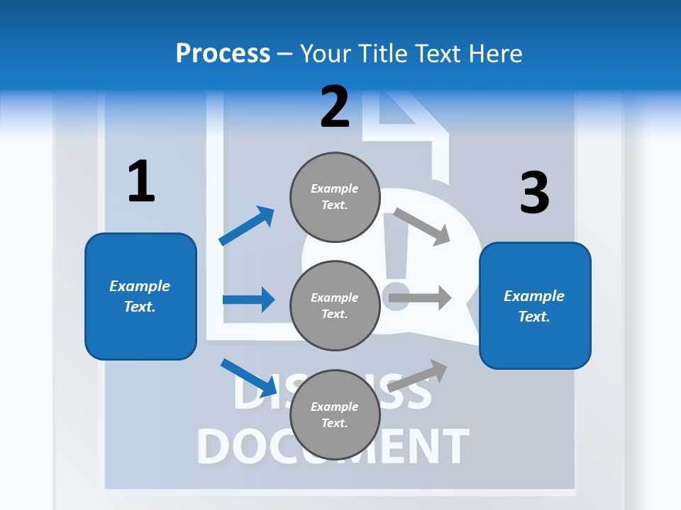 Blue Process Call Out PowerPoint Template
