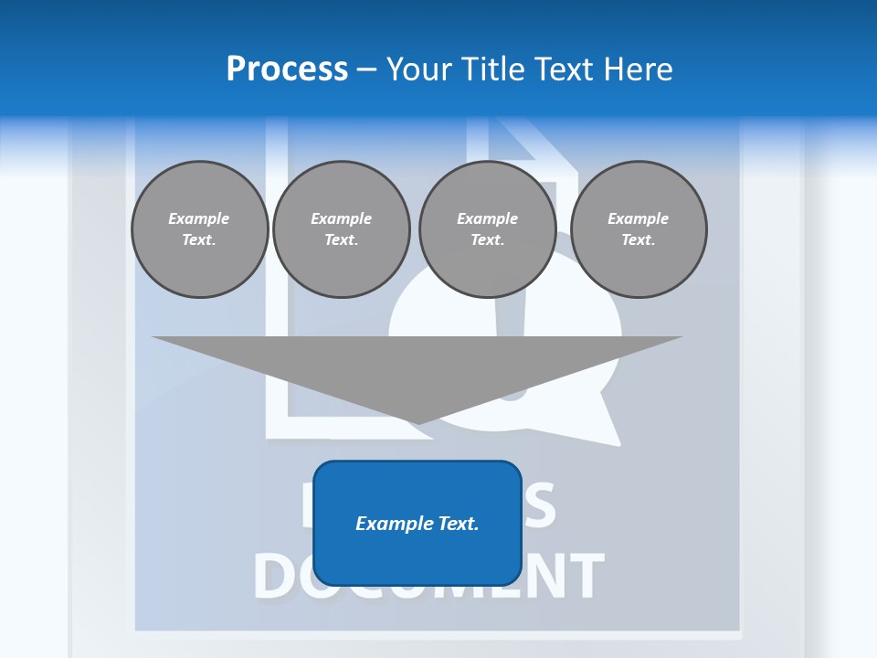 Blue Process Call Out PowerPoint Template
