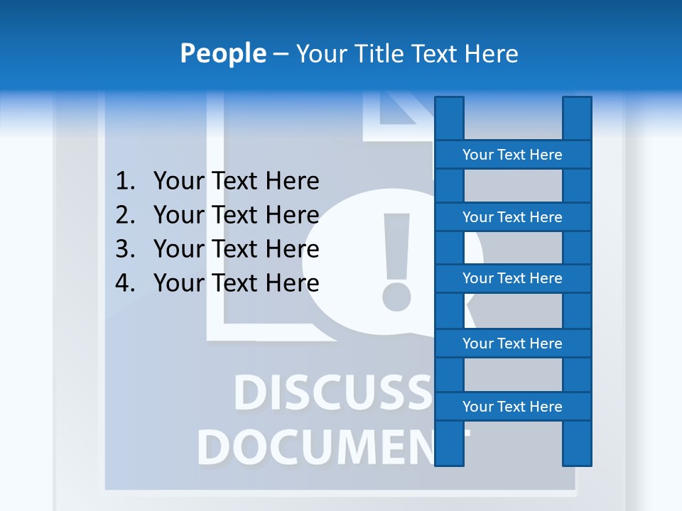 Blue Process Call Out PowerPoint Template
