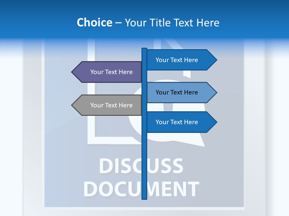 Blue Process Call Out PowerPoint Template