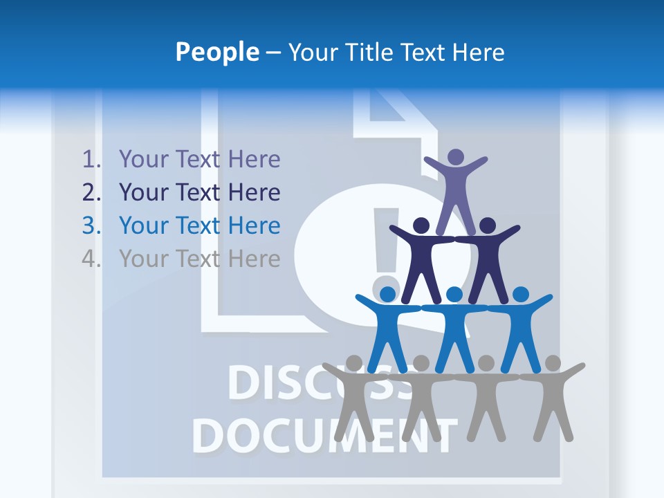 Blue Process Call Out PowerPoint Template